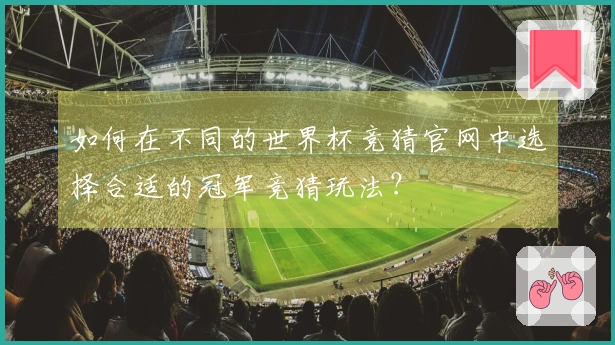 如何在不同的世界杯竞猜官网中选择合适的冠军竞猜玩法？